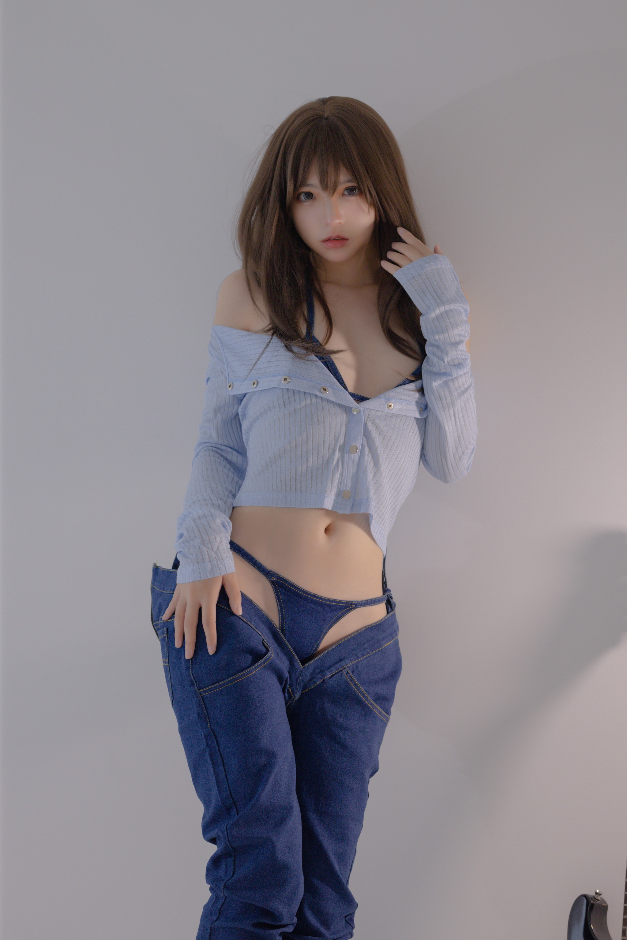 疯猫ss - NO.161 2022夏日限定A本 吉他妹妹 牛仔裤 [20P]-XikXak